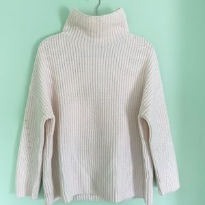 XXS NAADAM Cream Cashmino Oversized Ribbed Turtleneck